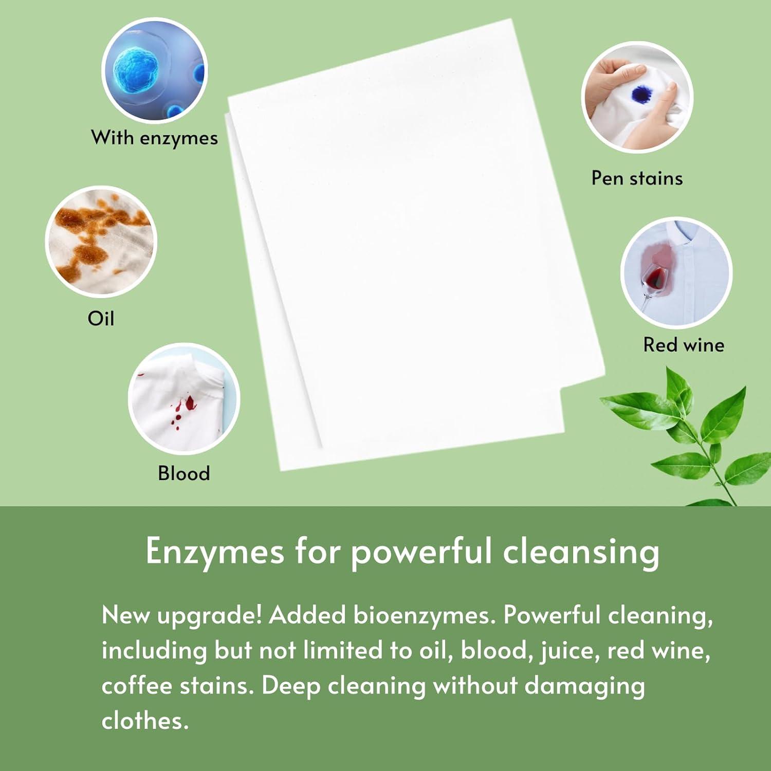 image:imageFlowCheer Laundry Detergent Sheets 10 Loads Fragrance Free PlasticFree Powerful Cleaning Liquidless Washer Sheets Travel Laundry Sheet Low WasteFresh