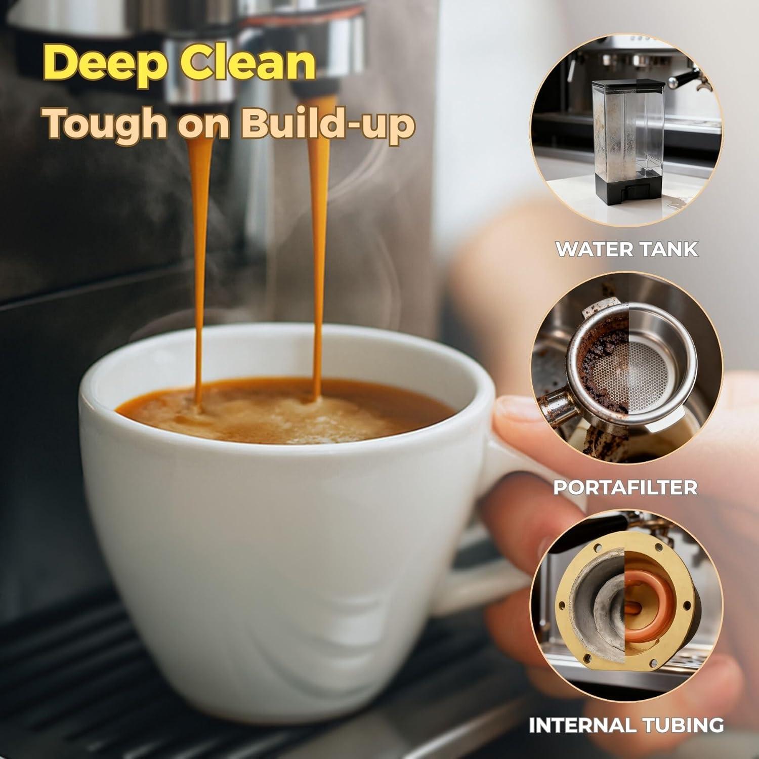 image:imageflowcheer Descaler Tablets 24 Pack Universal Coffee Maker Cleaner for Breville Jura Keurig Nespresso DeLonghi Removes Limescale Improves Taste amp Extends Life 1 Year Supply1 Count Pack of 24