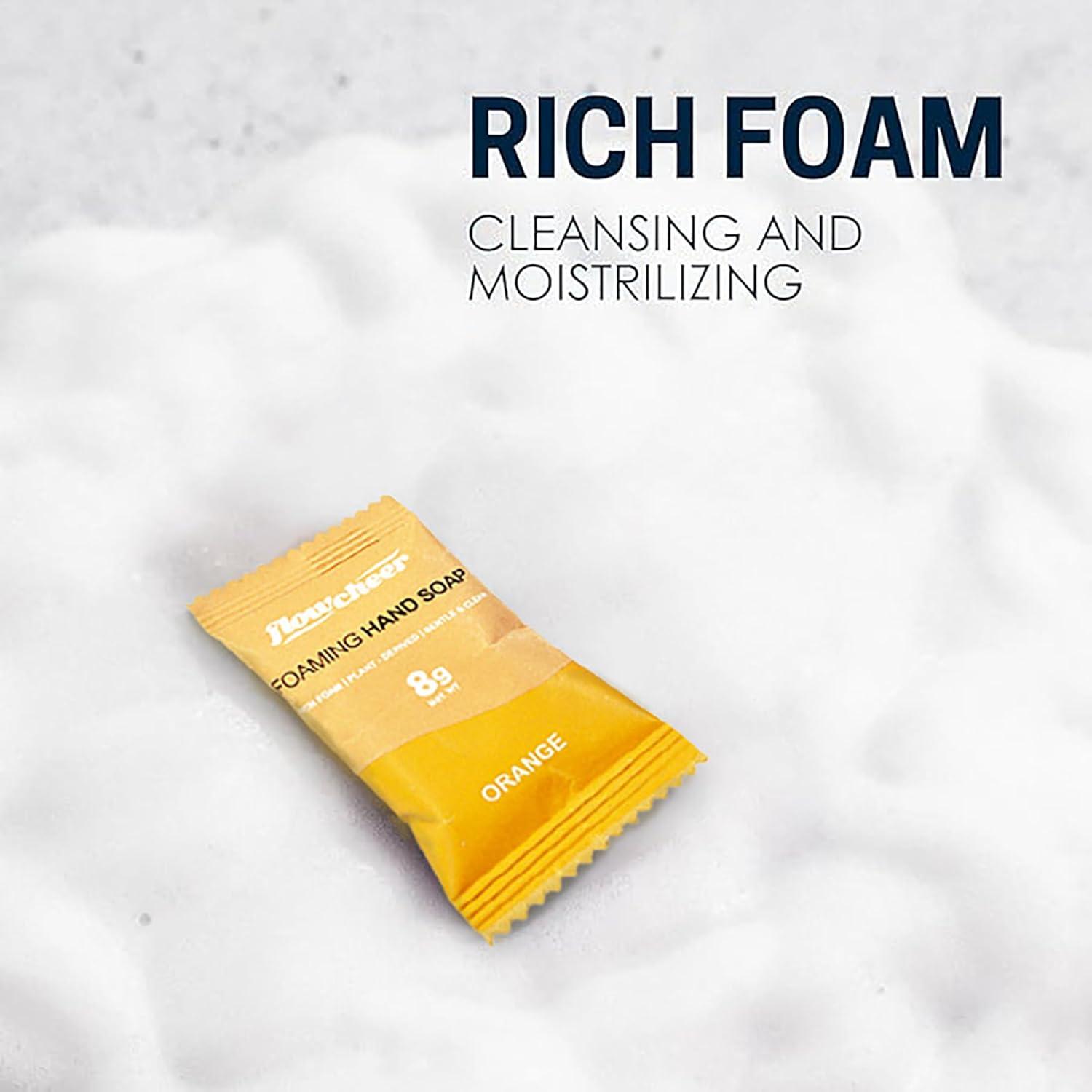 image:imageflowcheer Foaming Hand Soap Tablet Refills 12 Pack Makes 12 x 9 fl oz Lemon Scented soap tablets Fresh amp Clean Handwash No Plastic BottleOrange