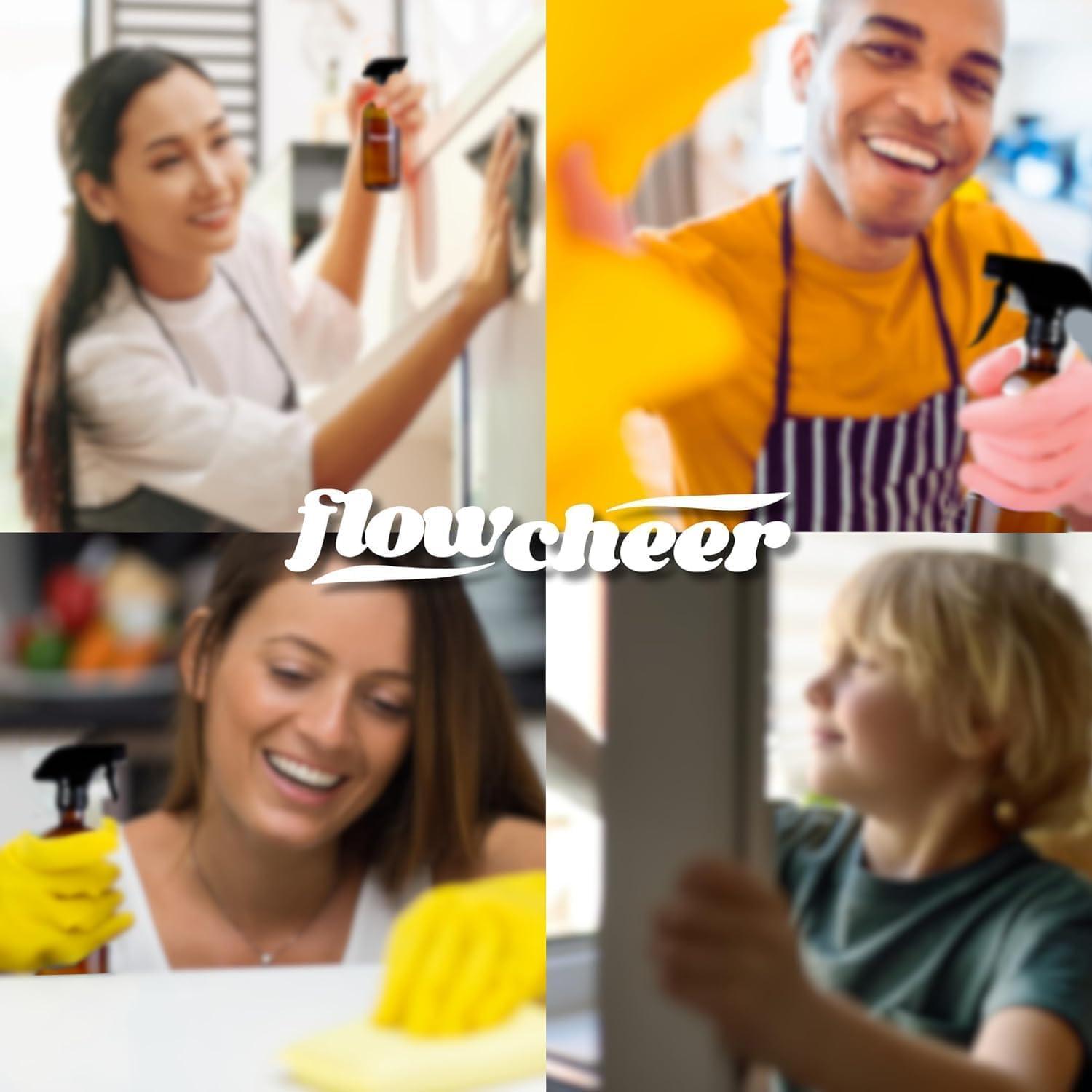 image:imageflowcheer MultiSurface Cleaner Kits2 Pack Reusable Spray Bottles amp 4 Pack All Purpose Cleaner Refills Tablet 4 x 169 Fl oz Bottles of Spray Cleaner Lemon and Lavender Scentvariety