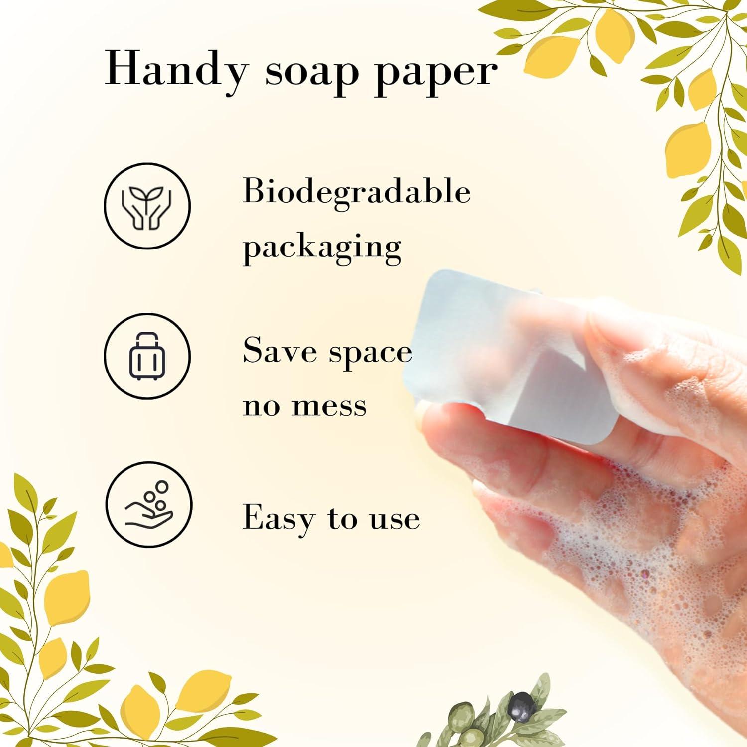 image:imageflowcheer Paper Soap Sheets 360 Pcs Lemon Coconut Blueberry Scents Portable Travel Soap Sheets Eco Dissolvable for Camping Travel Hiking Outdoor amp OntheGo Hand WashingCoconut