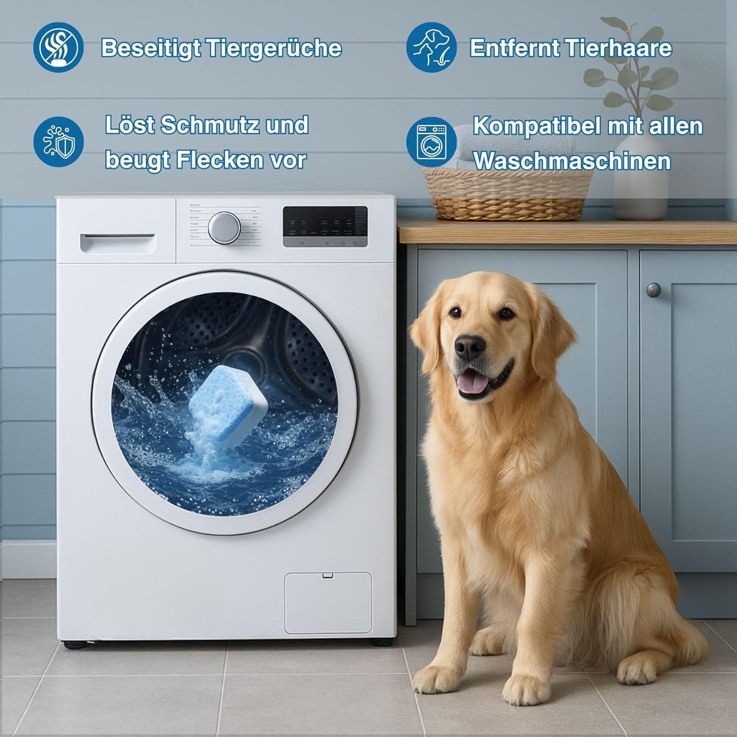 image:imageflowcheer Washing Machine Cleaner for Pet Hair amp Odor Deep Cleaning Tablets for Washer Drum amp Tub Breaks Down OdorCausing Buildup Loosens Pet Hair Residue 24 Tablets 1 Year SupplyFor Pet Owner