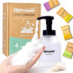 image:imageflowcheer Foaming Hand Soap Tablet Refills 12 Pack Makes 12 x 9 fl oz Lemon Scented soap tablets Fresh amp Clean Handwash No Plastic BottleKarl Frosted